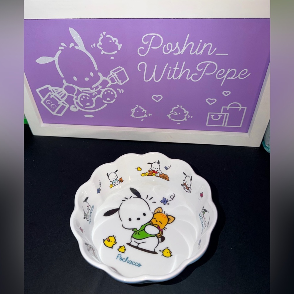 🐾NWOT Pochacco Melamine Bowl with Cute Characters